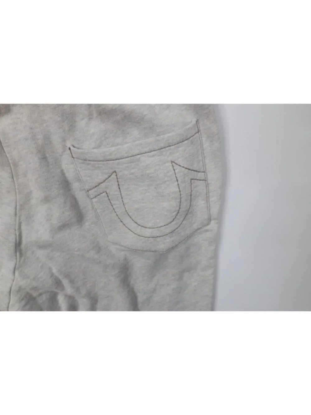 True Religion Mens Medium Classic Logo French Terry Cuffed Sweatpants Joggers
